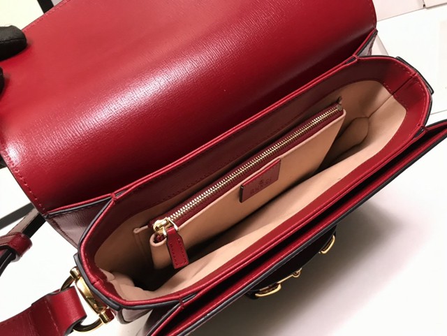 Gucci經典款女包 602204 古馳1955 Horsebit Bag 經典馬銜扣 Gucci爆款女士單肩斜挎包  gqy3913